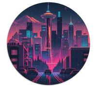 Downtown Seattle Jigsaw Puzzles for Adults 1000 Piece Jigsaw Puzzles for Adults for Parents, Lovers, Friends - Age 14+ (67.5x67.5cm)