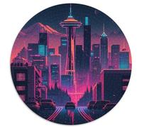 Downtown Seattle Jigsaw Puzzles for Adults, 1000 Piece Puzzles for Adults Perfect Home Or Office Decor, Ideal 67.5x67.5cm