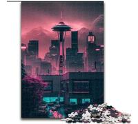 Downtown Seattle Jigsaw Puzzles for Adults 1000 Wooden Jigsaw Puzzles for Home Decor, Brain Training size : 50x75cm