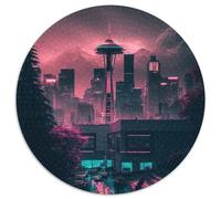 Downtown Seattle Puzzle 1000 Pieces Jigsaw Jigsaw Puzzles for Adults Perfect for Christmas, Halloween, Easter, New Year 67.5x67.5cm
