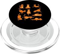 Downward Cat Fun Pose Yoga Class Namaste Gift for Yogi PopSockets PopGrip for MagSafe