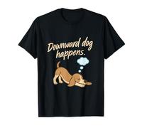 Downward Dog Hound Yoga Pose Mindfulness Dog Novelty T-Shirt