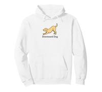 Downward Dog Peaceful Labrador Yoga Pose Pullover Hoodie