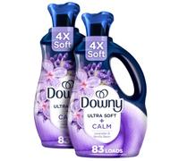 Downy Infusions Liquid Fabric Conditioner (Fabric Softener), Calm, Lavender & Vanilla Bean, 56 Oz Bottles, 166 Loads Total (Pack of 2)