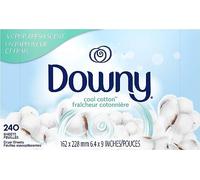 Downy Fabric Softener Dryer Sheets, Cool Cotton, 240 Count