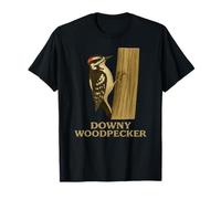 Downy Woodpecker Tee: Cool Bird Nature Lover Design T-Shirt