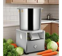 DowPie 1800W Electric Vegetable Chopper, Commercial Food Processor - Robust Blades, Fast 3500 RPM Slicing, Large Outlet for High Flow, for Farm Use & Poultry Feed Preparation 220V-1000W