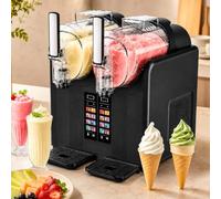 DowPie 2-Tank Countertop Slush & Soft Serve Beverage Maker Black-220V-240V