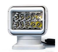 DowPie 50W LED Searchlight, Remote Control Spotlight with 10 LED Chips & Magnetic Mount, 9-32V Waterproof Lighting for Boat Truck Tractor Van White