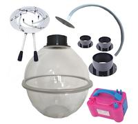 DowPie Balloon Expander & Stuffing Machine -Balloon Stuffing Machine Kit, Electric Pump, Non-Slip Pads, High-Transparency Acrylic for Party Gift Filling W/flaringtool