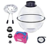 DowPie Balloon Stuffing Machine Kit with Electric Pump & Expander Pliers - 3 Interfaces, Non-Slip Pads, High-Transparency Acrylic (5 Bobo Balloons for Party Gift Filling) W/flaringtool