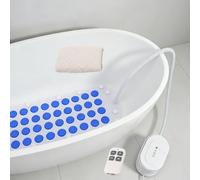 DowPie Bathtub Bubble Massage Mat, Portable Home Spa Mat with Suction Cups 110v