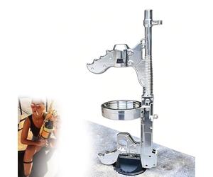 DowPie Commercial Champagne Gun Spray Tool, Multi-Function Wine Ejector Shooter, Impressive Performance for Festival Marketing & Luxury Celebration Events Silver