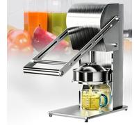 DowPie Commercial Manual Fruit Juicer, Full 304 Food-Grade Stainless Steel Construction, Detachable Washable Squeezer, Cold Press Lock Nutrition for Daily Fresh Juice