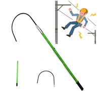 DowPie Electrocution Emergency Rescue Sticks,Portable Hotstick Rescue Hook, Insulated Rescue Hook, Withstands 35KV,DetachableHook Head 1m/3.2ft