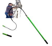 DowPie Insulated Electrical Rescue Hook,Hot Stick 10 35 110 220 KV, Safety Anti-Electrocution Rescue Hook for Fire Electrician,Portable Rescue Hook 1m/3.2ft