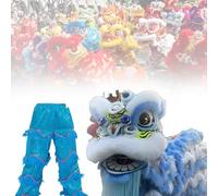 DowPie Lion Dance Costume,Lions Dance Performance Props, Fits Festival Event Performances, Promotes Sports & Leisure Activities,Waking Lion lightblue-Singles