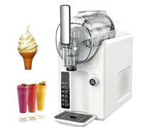 DowPie Liquid Base Only Slushie Maker Machine,2L Soft Serve Ice Cream Machine White-110V-120V