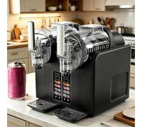 DowPie No Ice Needed Rapid Chill Slush Machine Dual 2L Tank Black-220V-240V