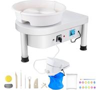 DowPie Potters Wheel with Foot Pedal & LCD Screen,Clay Art Sculpting Tools Kit,Electric Ceramic Forming Machine Pedal