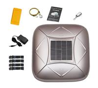 DowPie Remote Control Automatic Car Cover, Solar Charging Smart Car Shelter, Waterproof Windproof Anti-Theft Design with Stable Straps & Hub Fixing Rope Silver-YM