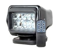 DowPie Remote Control LED Search Light, 50W Marine Spotlight with 360° Rotation & 6 Strong Magnets, 5000lm Waterproof Light for Boat Truck SUV ATV Black