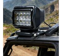 DowPie Waterproof LED Search Light, Remote Control Spotlight with 6 Strong Magnets & Handy Remote, 50W 5000lm Work Light for Boat Truck Off-road Black