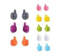 DowraP Power Cord Charging Line Hand-shaped Rubber Holder Glasses Cable Self Adhesive Mini Hook Car Storag Organizer Gadget Accessories (Color : 8 pairs)