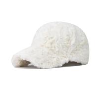 DOwrap Unisex Winter Cap Classic Cotton Baseball Cap Faux Teddy Fluffy Fashion Warm Baseball Cap Plush hat Men's Baseball Cap (Cotton, Beige)