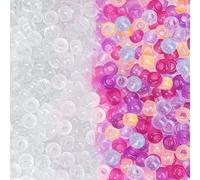 Dowsabel UV Pony Beads Bulk 1000 Pcs 6x9mm, Color Changing Beads Sunlight Sensitive for DIY Bracelets Necklaces Jewelry Making Crafts and Gifts