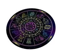Dowsing Divination Mat Pad Constellation Astrology Pendulum Chart Mat Balance Meditation Decorative Tarot Pad
