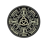 Dowsing Divination Mat Pad Zodiac Astrology Pendulum Chart Mat Balance Meditation Decoration Tarot Pad