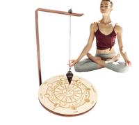 Dowsing Holder Shelf Wooden Rotating Moon Phase Wiccan Crystal Holder Tray
