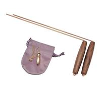 Dowsing Rods 1 Set Smooth Rotation Copper Dowsing Rods with Wooden Handle for Water Witching, Ghost Hunting, Finding Items, Paranormal, Yes/No Questions, Divining, Spiritual