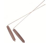 Dowsing Rods 2 Pack -Copper Divining Rods，Peach Wood Handles