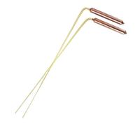 Dowsing Rods Copper Spiritual, 1 Set Dowsing Rods, 12.6 inch Copper Spiritual with Comfort Handles, Paranormal Equipment, Ghost Hunting Equipment for Divining Water, for Daily Use