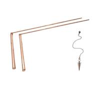 Dowsing Rods Copper Spiritual - Precision Dual Rod Set with Pendant for Enhanced Sensitivity, Brass Dowsing Rods for Divining & Exploration