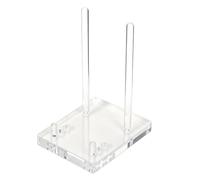 dowuiii Acrylic Easel Display Stand | Clear Adjustable Stable Decorative - Acrylic Plate Display Stand - for Desktop Table Living Room Study Room Home Office, Record Platter Card Artwork