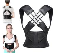 Doxenem Adjustable Back Posture Belt Office Home Gym Unisex, Back Straightener Posture Corrector, Scoliosis Lower Back Brace, Women Scoliosis Lumber Spine Support (M)