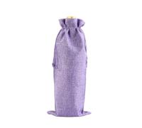 Doxicey Bottle Wine Bags 6pcs Solid Color Wine Bottle Bags Burlap Red Packaging Bag Champagne Gift Pouches for Storing Carrying Wine