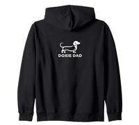 Doxie Dad Dachshund Dog Father's Day Zip Hoodie