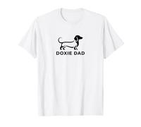 Doxie Dad Dachshund Dog Owner Silhouette T-Shirt