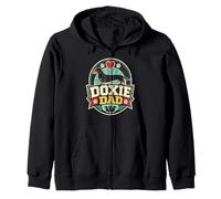 Doxie Dad Dachshund Dog Retro Zip Hoodie