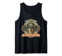 Doxie Mom Cute Vintage Black and Tan Dachshund Tank Top