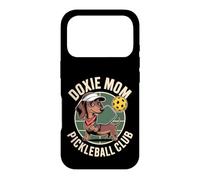 Doxie Mom Pickleball Club Funny Dachshund Player Case for iPhone 17 Pro