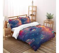 DOXLITVT Cat Bubble Bedding Sets for Boys Kids Duvet Cover,3D Ethereal Domestic Animal Comforter Cover Bed Set Ultra Soft Room Decor Double（200x200cm）