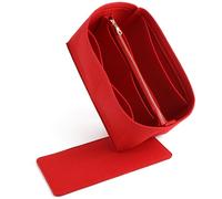 Doxo Felt Purse Organizer Insert & Base Shaper 2pc Set for Speedy 25, Red06