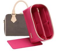 Doxo Felt Purse Organizer Insert & Base Shaper 2pc Set for Speedy 30, Rose