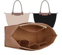 Doxo Felt Purse Organizer Insert for Longchamp Le Pliage Large, Gold Brown