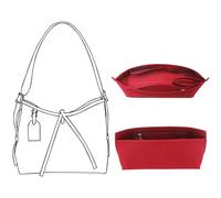 Doxo Felt Purse Organizer Insert for LV Carryall PM, Wine Red